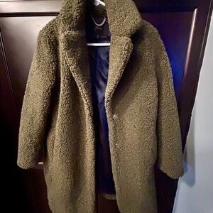 J. Crew Olive Green Textured Coat